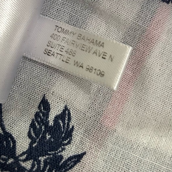 Tommy Bahama Men's Plaid Floral Print Cotton Short Sleeve Shirt Size XL - Picture 4 of 9